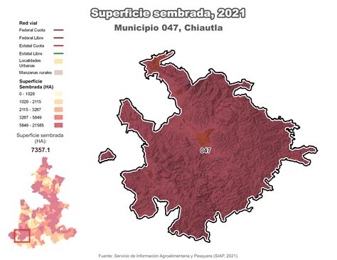 Superficie sembrada municipio de Chiautla Subsecretaría de Planeación