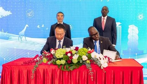 Le Kenya Signe Un Protocole D Accord Avec Huawei Pour Promouvoir La