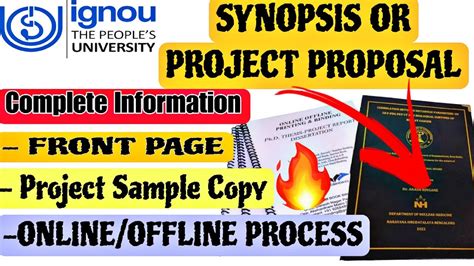 How To Make Ignou Project Proposal Or Synopsis Aproval Project