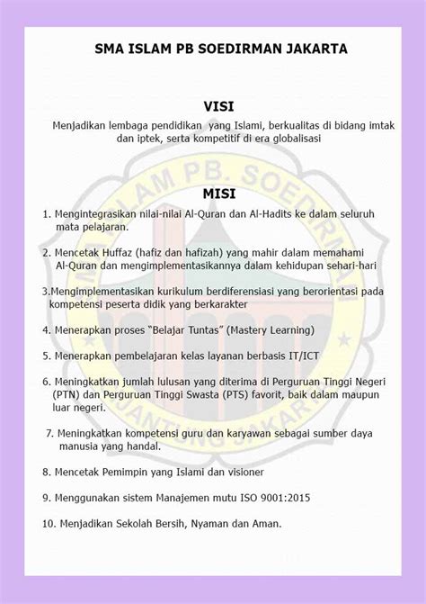 Visi Misi Sekolah Homecare24