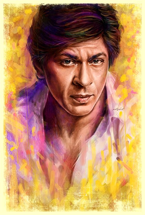 digital painting shahrukh khan on Behance