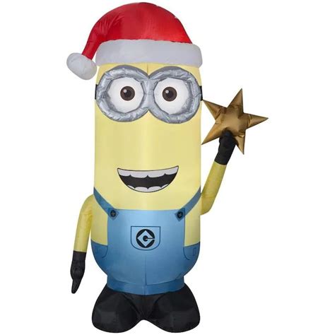 Gemmy 5 Ft Lighted Minion Christmas Inflatable In The Christmas