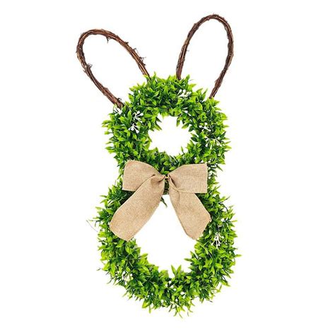 Xmarks Artificial Easter Wreath Bunny Wreath Easter Wreaths For Front