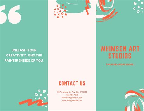 Tri Fold Brochure Template Canva