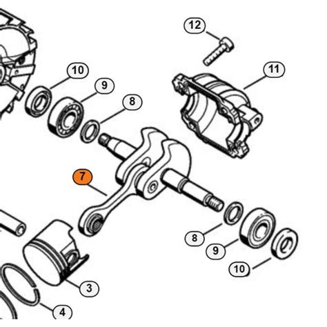 STIHL ALBERO MOTORE A GOMITO MOTOSEGA DA POTATURA MS 192 ORIGINALE