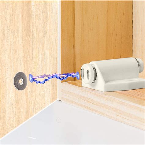 Single Head Magnetic Touch Latch 6 Pack Push Open Cabinet Door Latches