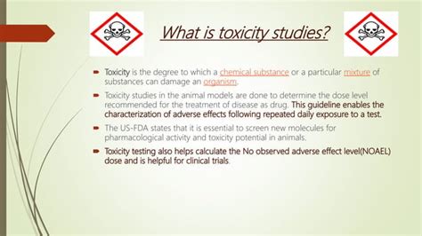 Regulatory Guidelines For Conducting Toxicity Studies