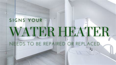 Signs Your Water Heater Needs To Be Repaired Or Replaced