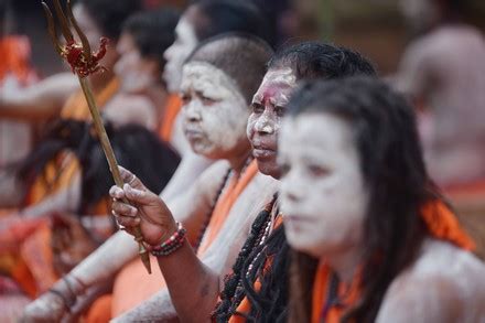 Naga Sadhus Naked Yogis Perform Different Editorial Stock Photo Stock