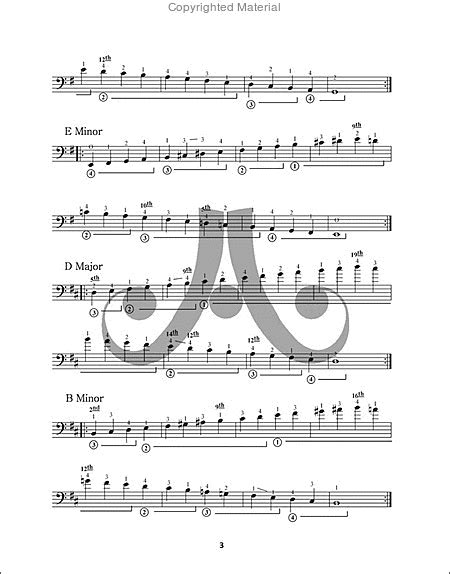 Diatonic Major And Minor Scales For Electric Bass Bass Guitar Sheet Music Sheet Music Plus