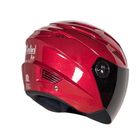 Steelbird Air Sba Fuze Mm Glossy Cherry Red Open Face Helmet At