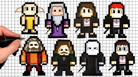 Tuto Dessin Ron Pixel Art Harry Potter Off