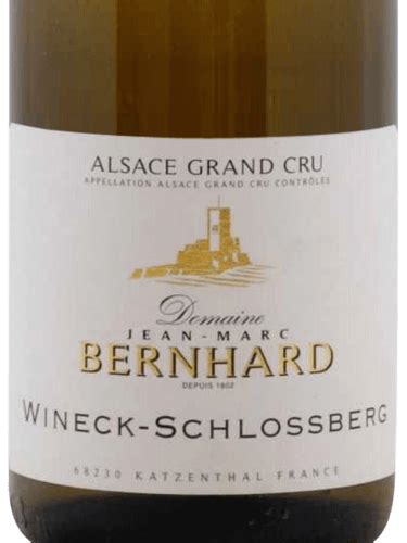 Domaine Jean Marc Bernhard Riesling Alsace Grand Cru Wineck