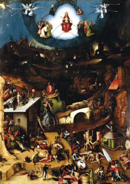 HIERONYMUS BOSCH - The Last Judgement - A3 size 29.7x42cm Canvas Print ...