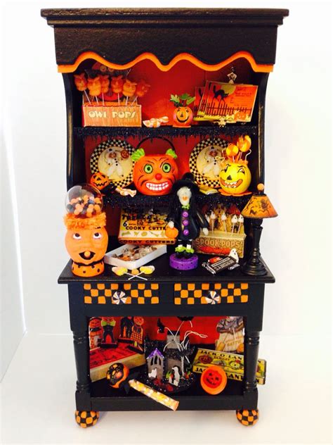 Pin By Patricia Kircher On Miniatures Halloween Miniatures Dollhouse Halloween Halloween Doll