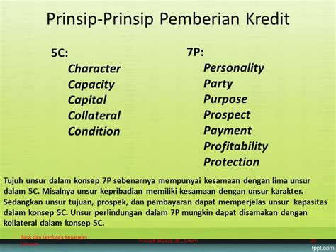 Prinsip Dalam Pemberian Kredit Sinau