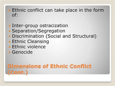 Ethnic Conflict Introduction To Key Terms And Ideas Ppt Download