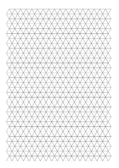 Triangle Graph Paper Printable Template Pdf Free Download