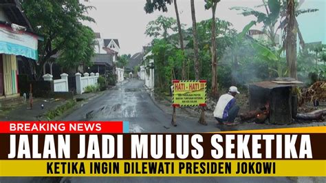 Geger Dibiarkan Rusak Belasan Tahun Jalan Di Sragen Mendadak Mulus