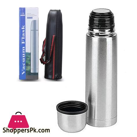Buy Hot And Cold Stainless Steel Vacuum Flask Water Bottle Silver 1 Liter At Best Price In