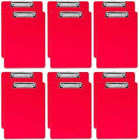 Amazon Plastic Clipboards Set Of Multi Pack Clipboard Red