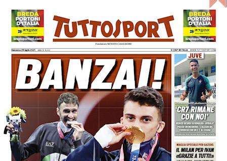 Prima Pagina Tuttosport Apre Con Le Parole Di Nedved Cr Rimane Con