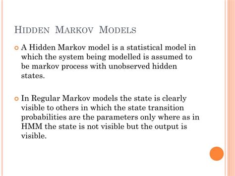 Ppt Hidden Markov Models Powerpoint Presentation Free Download Id6596986