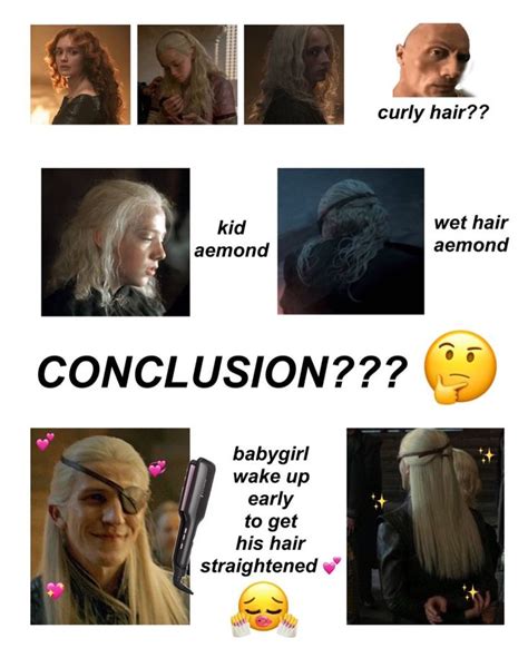 aemond targaryen hotd hair theory | Meme