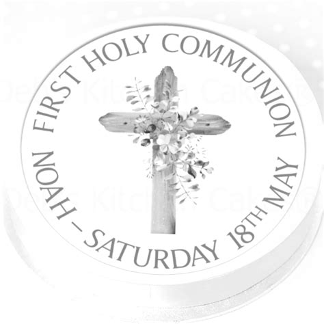 Personalised First Holy Communion Cake Topper Debs Kitchen Cakes