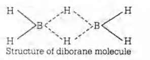 The type of hybridization of boron in diborane is