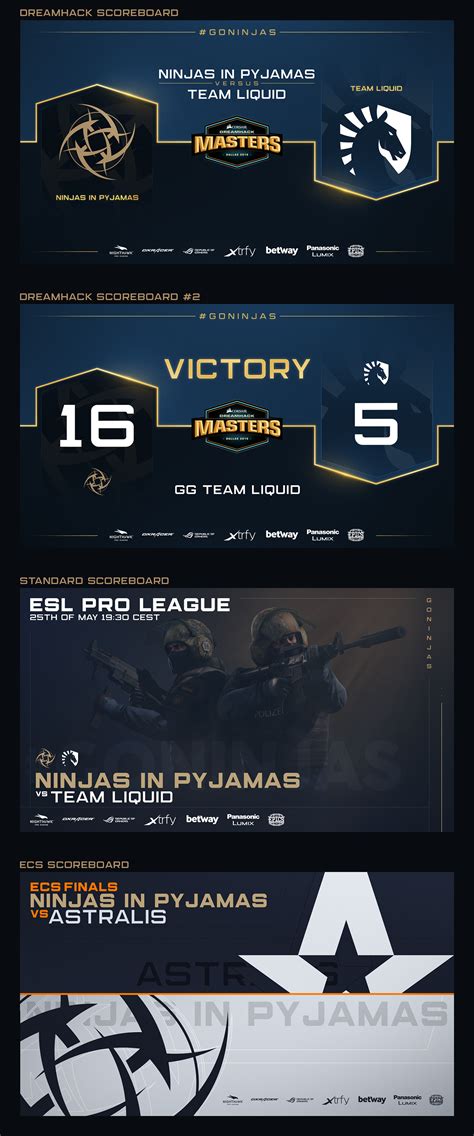 Ninjas in Pyjamas 2019 on Behance