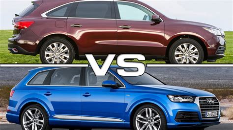 Acura Mdx Vs Audi Q7 Youtube