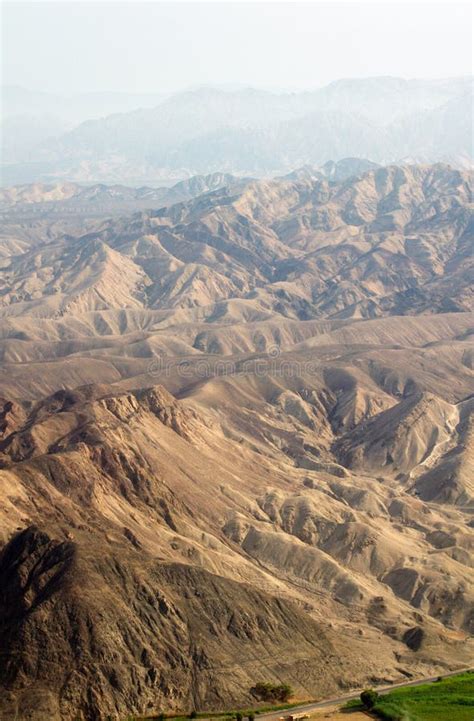 Mountains of Nazca Desert Near Nazca Lines Stock Image - Image of ...