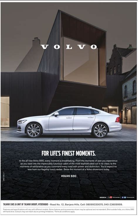 Volvo Car For Lifes Finest Moments Ad Hyderabad Times Check Out More