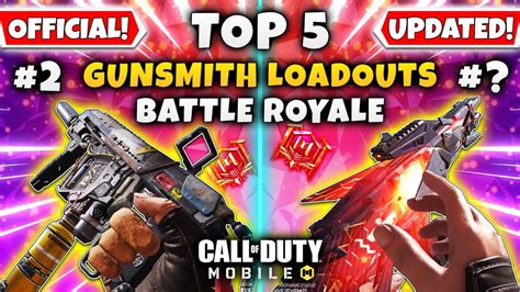 TOP 5 GUNSMITH LOADOUTS IN BATTLE ROYALE Call Of Duty Mobile Best