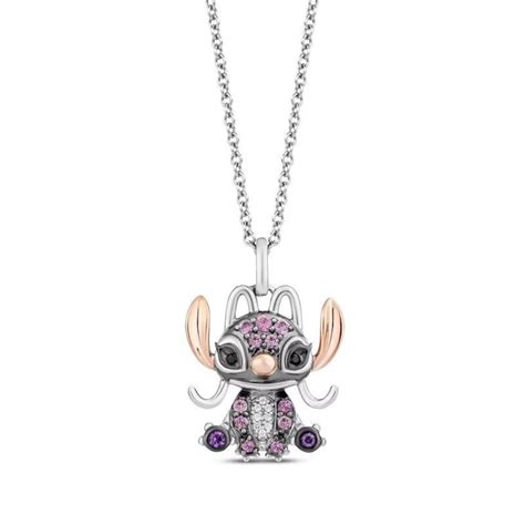 Disney Treasures Lilo And Stitch Angel Pink Sapphire Amethyst