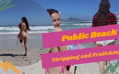 Stripping And Frolicking On The Beach South African Porn By Faphouse Xhamster