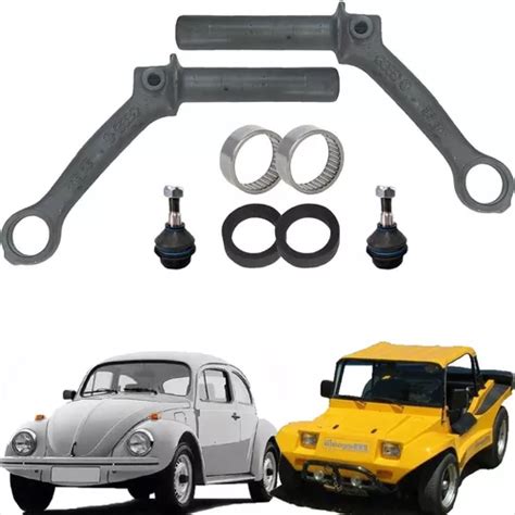 Bra O Superior Suspens O Fusca Brasilia Rolamento Pivo Kit