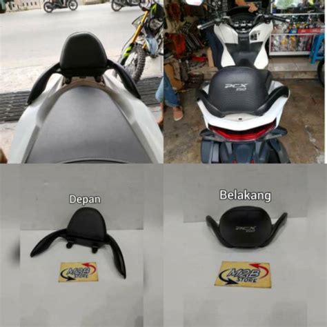 Jual Senderan Sandaran Jok Belakang PCX 150 160 Lokal Behel Shopee