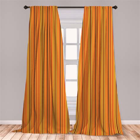 Abstract Curtains 2 Panels Set Vertical Colorful Straight Lines