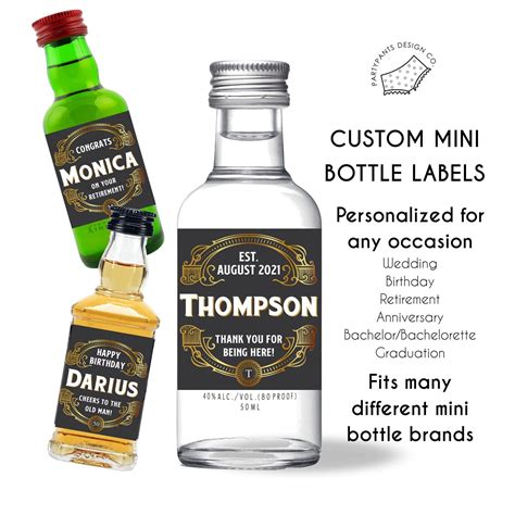 Custom Mini Whiskey Bottles Claris Thames