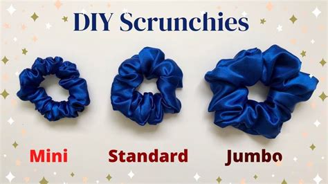 How To Make Scrunchies In Different Sizes Methods Diy Scrunchies