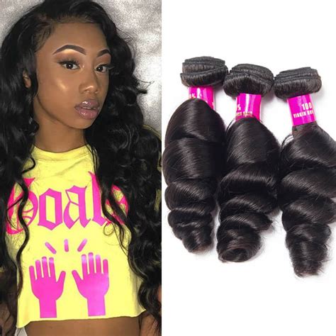 Virgin Indian Loose Wave Hair 3 Bundles With Closure Evan Hair 10A