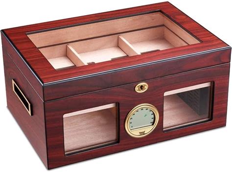 Amazon Co Jp Cigar Cedar Wood Moisturizing Box Humidor Cabinet Cigar