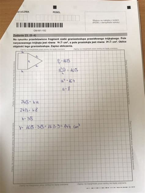 Egzamin Gimnazjalny 2019 Matematyka Mamy ARKUSZ I ODPOWIEDZI RMF 24