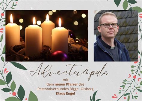 Adventsimpuls Von Pfarrer Klaus Engel Bigge Online De