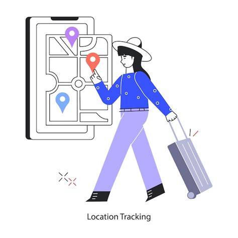 Premium Vector Ready To Use Doodle Mini Illustration Of Location Tracking