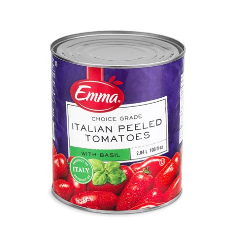 EMMA Italian Peeled Tomatoes With Basil Jan K Overweel