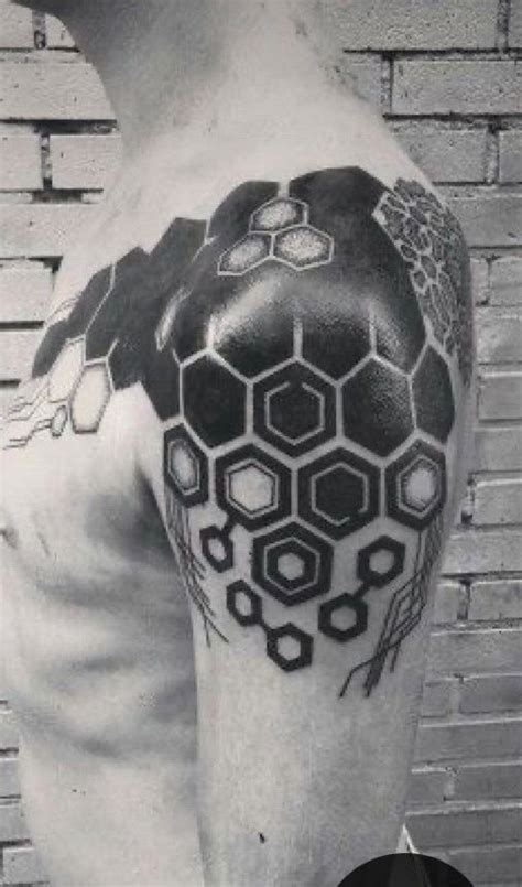 Pin By Jorge Jim Nez On Isra Geometric Sleeve Tattoo Hexagon Tattoo