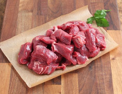 Organic 100 Pasture Fed Diced Beef The Green Butcher 600g Abel Cole